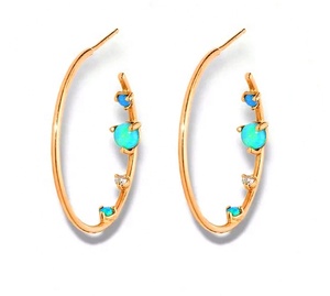 Nouveau bijoux de fiançailles de mode exquis de haute qualité pour les femmes 18k plaqué or 925 boucles d'oreilles de signal de goujon inversé en argent - Product Image 5