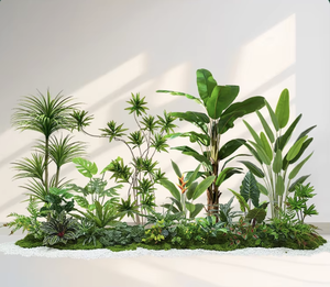Plantas Artificiales de Peonía Verde con Alambre, Decoración Biónica para Interiores, Combinación de Paisajismo, Decoraciones de Lujo para Ventanas y Pisos - Product Image 3