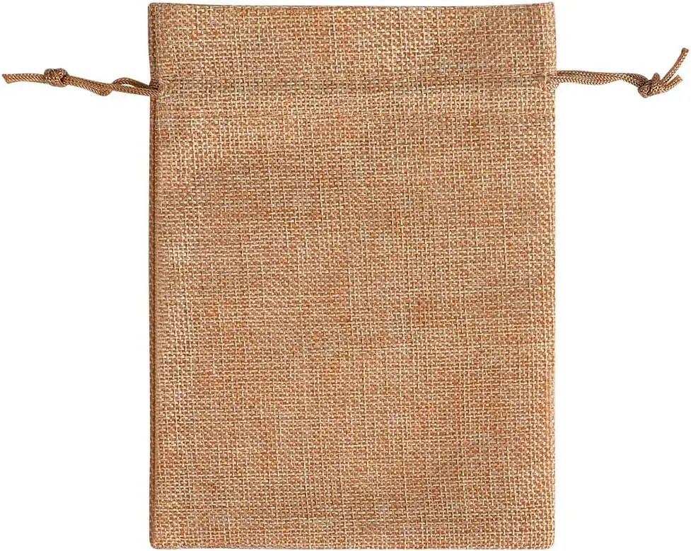 Sacchetti personalizzati per gioielli in lino di iuta con stampa regalo personalizzata borsa con coulisse
