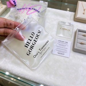 Custom Logo Clear PVC Slider <b>Zip</b> <b>Lock</b> Jewelry <b>Bag</b> Waterproof Plastic Pouch Zipper <b>Bags</b> for Necklace Earring Ring Packaging - Product Image 3