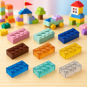 GoBrick อิฐ GDS-1565 2x4อะไหล่อิฐบล็อกก่อสร้างแบบมีรู3รูเพลาชิ้นส่วนอิฐ39789อิฐบล็อกแบบหลวม - Product Image 1