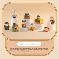 Caja Sorpresa de Figuras de PVC de Gran Artista del Museo, Adorno de Escritorio y Coche de Van Gogh, Regalo de Cumpleaños y San Valentín, Colección a Granel