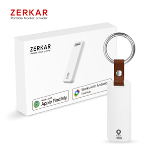 Etiqueta Inteligente con Certificación MFI, Gancho de Silicona y Cuero, Batería Recargable, Compatible con Android, para Find My y <span class=keywords><strong>Google</strong></span> Find Hub - Product Image 1