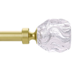 Ensemble <span class=keywords><strong>de</strong></span> tringle à <span class=keywords><strong>rideau</strong></span> <span class=keywords><strong>de</strong></span> <span class=keywords><strong>douche</strong></span> en fer léger et léger <span class=keywords><strong>doré</strong></span> Art déco pour une utilisation en plein air - Product Image 2