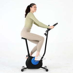 Cyclette Verticale Silenziosa con Telaio in Acciaio e Trasmissione a Cinghia, Unisex, con Resistenza Magnetica per il Body Building - Product Image 2