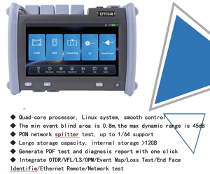 Fiber optik OTDR NK6800pro Tester 7 inç dokunmatik renkli ekran çok fonksiyonlu OTDR/VFL/LS/OPM/olay haritası/kayıp testi - Product Image 4