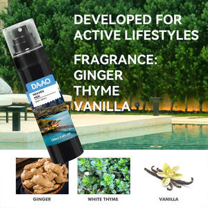 Déodorant corporel en spray à base de plantes pour homme, usage quotidien, séchage rapide, formule non collante, 3 variantes de parfums (Aqua Woody Tropical) pour le contrôle des odeurs - Product Image 5