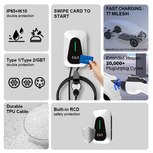 <span class=keywords><strong>Cargador</strong></span> de Pared para Vehículos Eléctricos de 7 kW, Instalación Sencilla, Marca Blanca, Seguro, Estación de Carga para Coches Eléctricos, para el Hogar - Product Image 2