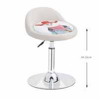 Tabouret de bar pivotant réglable en hauteur, best-seller, avec base ronde en PU et dossier en forme de coquille