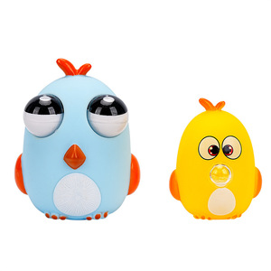 Jouet anti-stress poulet aux yeux bouleux Autonomy, en TPR, pour enfants et adultes, avec fonction phosphorescente - Product Image 4