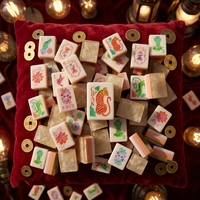 Offre Spéciale : Ensemble de Mahjong Américain Moderne avec Tuiles en Acrylique de Haute Qualité – Idéal pour les Amateurs de Mahjong, Cadeau de Voyage – Divertissement Assuré