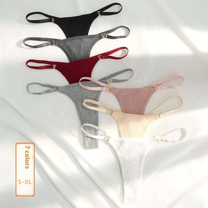 Mutandine da donna taglie forti S-XL sexy, fitness, antibatteriche, a vita bassa, con fondo in cotone, traspiranti, morbide, ad alta elasticità, <span class=keywords><strong>7</strong></span> colori - Product Image 1