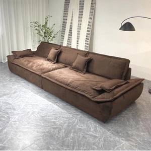 Juego de Sofás Minimalistas Italianos Cuadrados Estilo Náutico, Sofá Seccional Tapizado de Lujo en Color <span class=keywords><strong>Crema</strong></span> Francés para Salas de Estar Pequeñas y Hoteles - Product Image 1