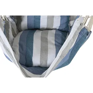COTTON <b>HANGING</b> <b>CHAIR</b> 100X60X135 100KG STRIPES - Product Image 5