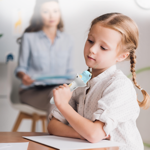 Stylo parlant intelligent AI pour l'apprentissage de l'<span class=keywords><strong>allemand</strong></span> pour enfants - Jouet éducatif et musical alimenté par piles, design de dessin animé en plastique pour garçons et filles - Product Image 1