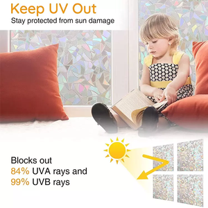 Autocollants en verre Anti-Collision, autocollant arc-en-ciel, attrape-soleil personnalisé, autocollant <span class=keywords><strong>pour</strong></span> fenêtre, <span class=keywords><strong>Film</strong></span> arc-en-ciel - Product Image 2