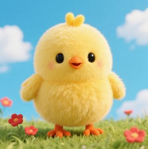 Nuevo Estilo, Diseño Personalizado, Lindo Peluche de Pollito Artificial Unisex, Muñeco Decorativo de Peluche - Product Image 2