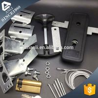 ANLI Serrure de porte de garage à enroulement de haute qualité avec finition en alliage de zinc et acier, clé en laiton