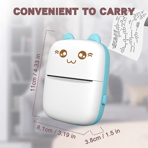 Imprimante Photo Thermique Mini Portable <span class=keywords><strong>Tik</strong></span> <span class=keywords><strong>Tok</strong></span>, Imprimante de Poche Bluetooth 57mm pour Téléphone Sans Fil avec Mémo et 14 Rouleaux de Papier - Product Image 5