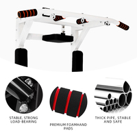Barre de traction murale multifonctionnelle en acier pour usage domestique, avec barres parallèles et stations de dips, équipement de gym portable