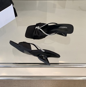 Sandales à talons de 5 cm pour femmes, confortables et décontractées, avec strass - Product Image 6