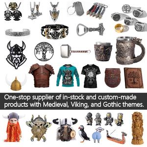 Vintage Viking Nordique Thor Marteau Mjolnir Pendentif Collier Homme Acier Inoxydable Retro Amulette Cadeau Bijou Symbole - Product Image 6