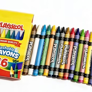 Crayones Escolares para Niños, Material de Oficina, 16 Piezas, Lavables, de Cera, de Primera Calidad, Gran Venta - Product Image 6
