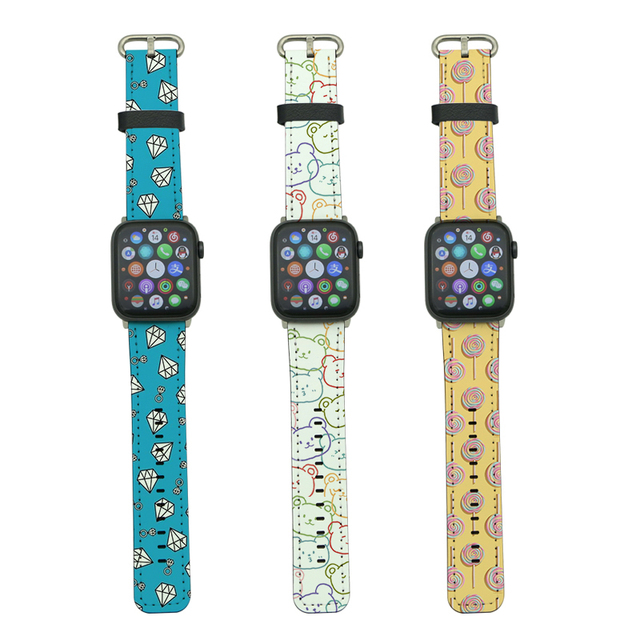 2020 New Design Leather Replacement Strap for Apple Watch Series 1/2/3-38/42mm Men & Women Fashionable Watch Band