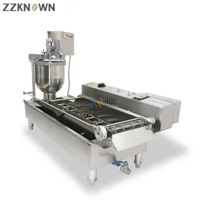 Fully Automatic Double Row Donut Making Machine Industrial Grade Commercial Electric Gas Doughnut Machine