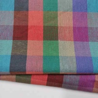 100% coton popeline imprimé tissu écologique et teint en fil à carreaux colorés pour chemises et robes pour filles Textiles de maison
