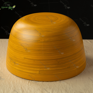 Ensemble de bols de cuisine jetables en bambou écologiques faits à la main, bols en bois légers tissés au Vietnam, bols à riz personnalisés, utilisation pour les fêtes - Product Image 6