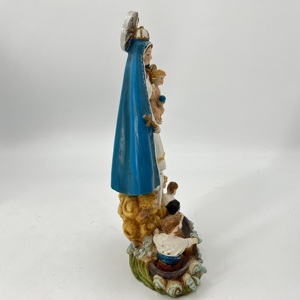 Estatua <span class=keywords><strong>de</strong></span> la Virgen María en Resina, Figura <span class=keywords><strong>de</strong></span> la Virgen María y el Niño Jesús, Artículos Religiosos, Decoración para el Hogar y la Iglesia - Product Image 4