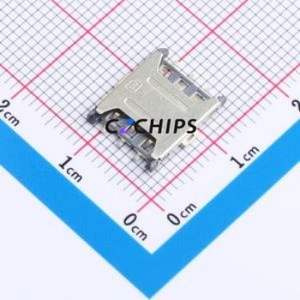 SIM302-CWD6AH1.35 SIM Card Connector SMD Connector Plug-In Type Nano SIM Card Card Holder 1.35mm - Product Image 1