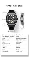 Montre homme personnalisée avec logo, nouvelle montre automatique mécanique étanche, montre de mode automatique mécanique R Y K -A- R D