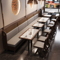 Massivholz Rattan gewebte High-End chinesische Restaurant Tische und Stühle, Restaurant Stühle und Tische