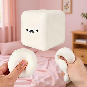 Juguete Blandito de Tofu en Forma de Foca, Juguete Sensorial Antiestrés de TPR para Niños y Adultos - Product Image 4
