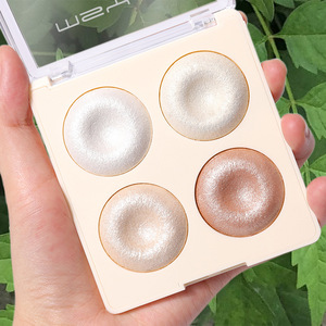 MSYAHO <span class=keywords><strong>Palette</strong></span> Multi-usages 4 Couleurs : Poudre Illuminatrice Cuissonnée, Poudre Brillante, Contour Visage, Fard à Paupières, Poudre Rouge à Joues, Poudre Illuminatrice Pressée - Product Image 1