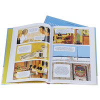 Impression sur demande de bandes dessinées polychromes à couverture rigide personnalisée OEM