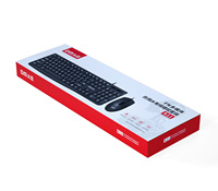 Ensemble clavier et souris filaires classiques pour entreprise, design ergonomique K11