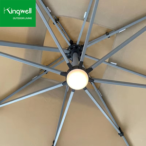 Parasols de terrasse extérieurs de haute qualité <span class=keywords><strong>pour</strong></span> restaurants, mobilier de glamping, vente en gros de parasols de terrasse avec <span class=keywords><strong>LED</strong></span> - Product Image 2