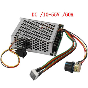 Contrôleur de vitesse de moteur 12V CC 10-55V 60A, interrupteur réversible CW CCW, affichage <span class=keywords><strong>numérique</strong></span>, <span class=keywords><strong>convertisseur</strong></span> CC-CC, module de tension d'alimentation - Product Image 3