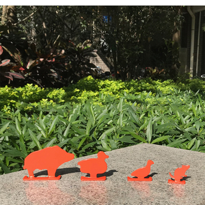 Un ensemble de quatre cibles IPSC <span class=keywords><strong>IPDA</strong></span> situationnelles et intéressantes : canard, souris, cochon, oiseau, pour la pratique du tir, petites cibles - Product Image 3