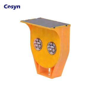 नए मॉडल एम्बर सौर ऊर्जा से चलने वाली चेतावनी सिग्नल लैंप, पीसी कवर के साथ लगी सड़क को बेलिंकिंग - Product Image 1
