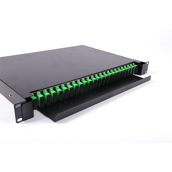 1U 12 24 48 72 96 ports Rack Mount Fiber Optic Termination Box SC Simplex Fiber Optic Patch Panel