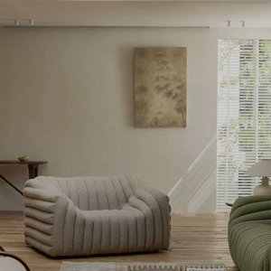 Divano Vintage Nero con Motivo Litchi in Legno, Anti-Graffio per Gatti, Borsa per Divano Haus Woh Nuo Mid- Artistic Straight Row Single Floor Lazy - Product Image 4