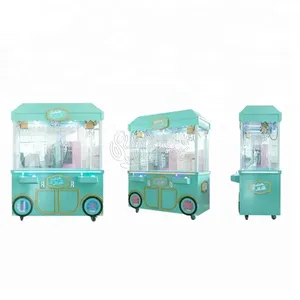 Guangzhou ucuz fiyat güzel tasarım süt 2p şeker renk oyuncak vinç pençe oyun makinesi