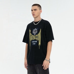 Rainbow Spray Diseño original Ojo gótico Goteo Texto Gráfico Negro Camiseta Casual Streetwear Custom Prin Urban Camiseta para hombre - Product Image 3