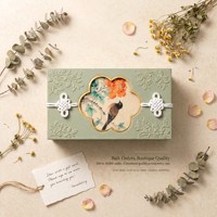 Boîte cadeau de luxe à double porte magnétique de haute qualité, emballage personnalisé avec motif de couleur pour bijoux et cadeaux