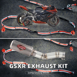 Sistema de Escape Completo Slip-On para Motocicleta Suzuki <span class=keywords><strong>Gsxr</strong></span> 600 750 <span class=keywords><strong>K6</strong></span> <span class=keywords><strong>K7</strong></span> K8, Nuevo Estado, Silenciador GSXR600 GSXR750 - Product Image 2
