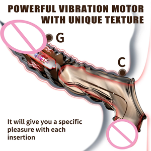 Dildos, Préservatifs, Agrandisseur, Retardateur d'éjaculation, Vibrateur à verrouillage, Vibration à temporisation, Articles pour adultes, Double vibration - Product Image 1
